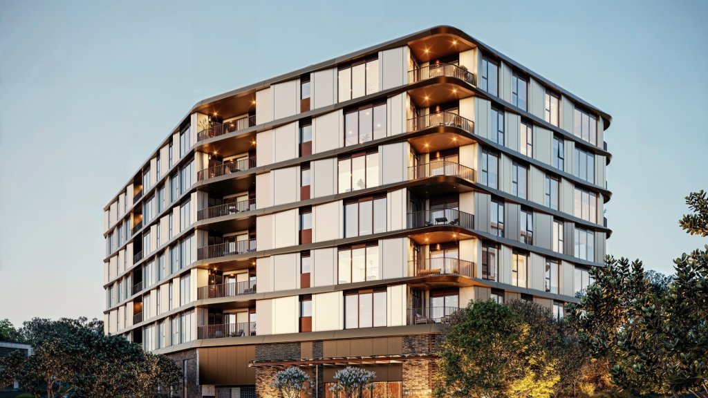 dusk exterior banner