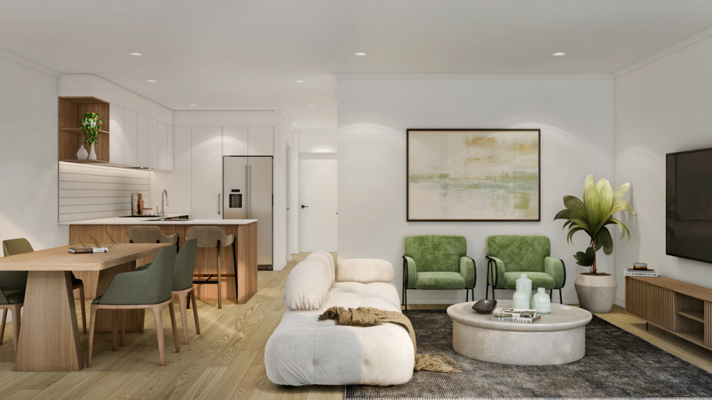 Three Kings Lot 10 Ground Floor Looking into Living And Kitchen Space FINAL