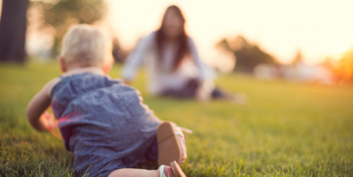 Baby in park